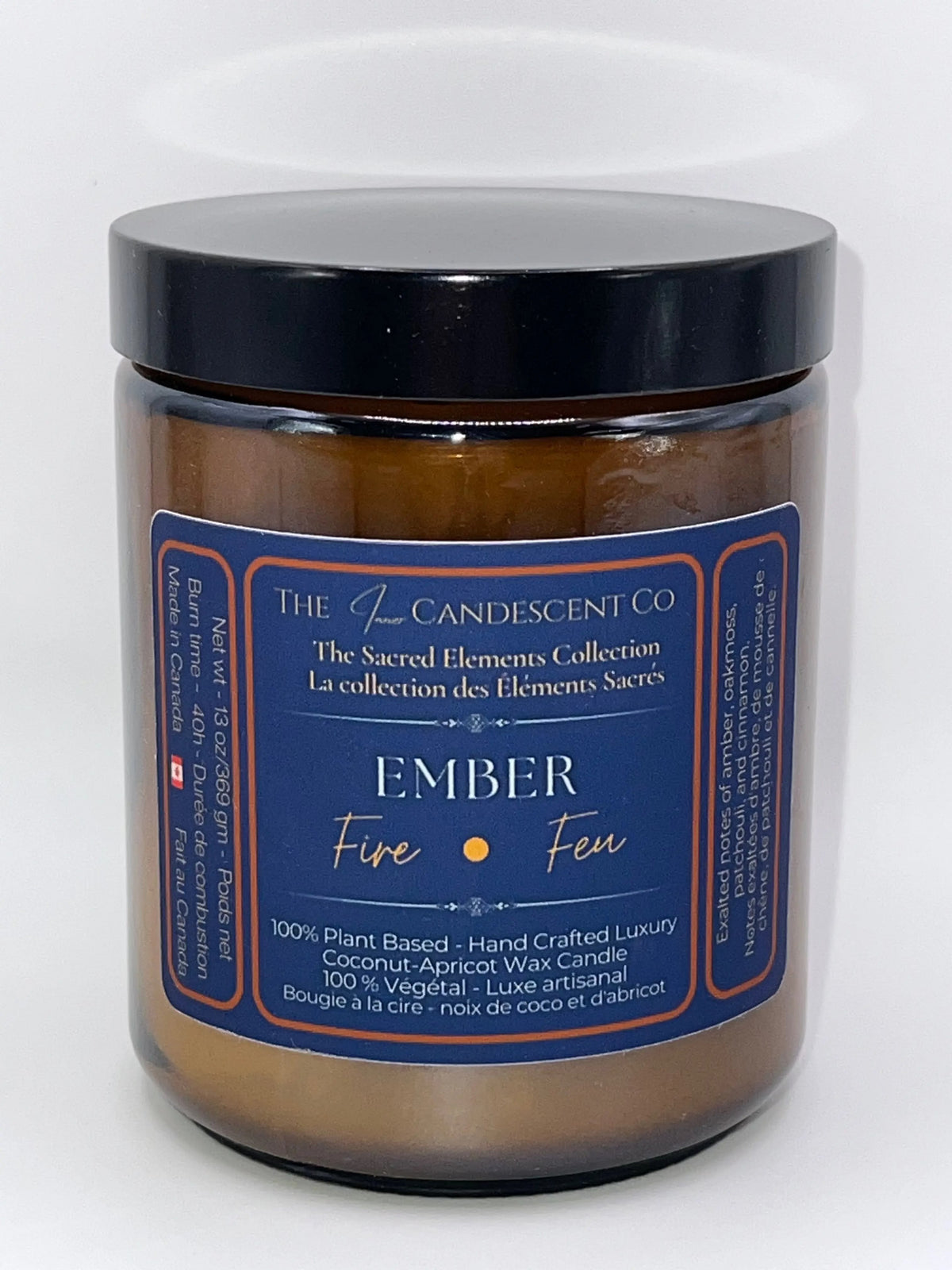 EMBER — FIRE ELEMENT | Warm spiced luxury coconut apricot wax candle