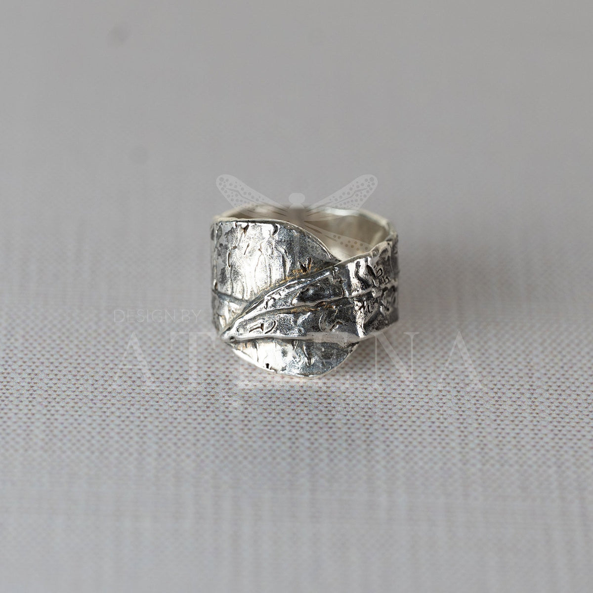 Croton Leaf Wrap Ring – Sterling Silver or 18K Gold (Made to Order) - The Captiva Collection