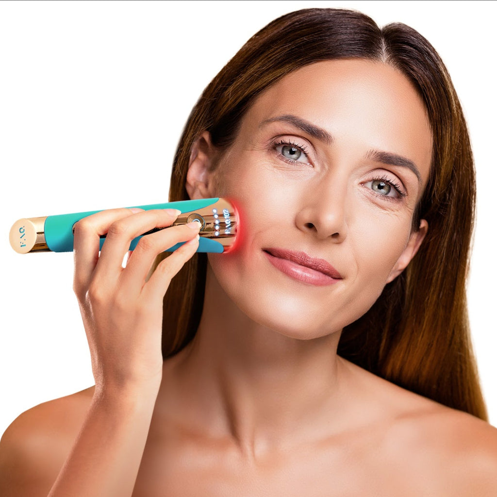 FOREO FAQ™102 RF Radio Frequency EMS & LED Device Topaz