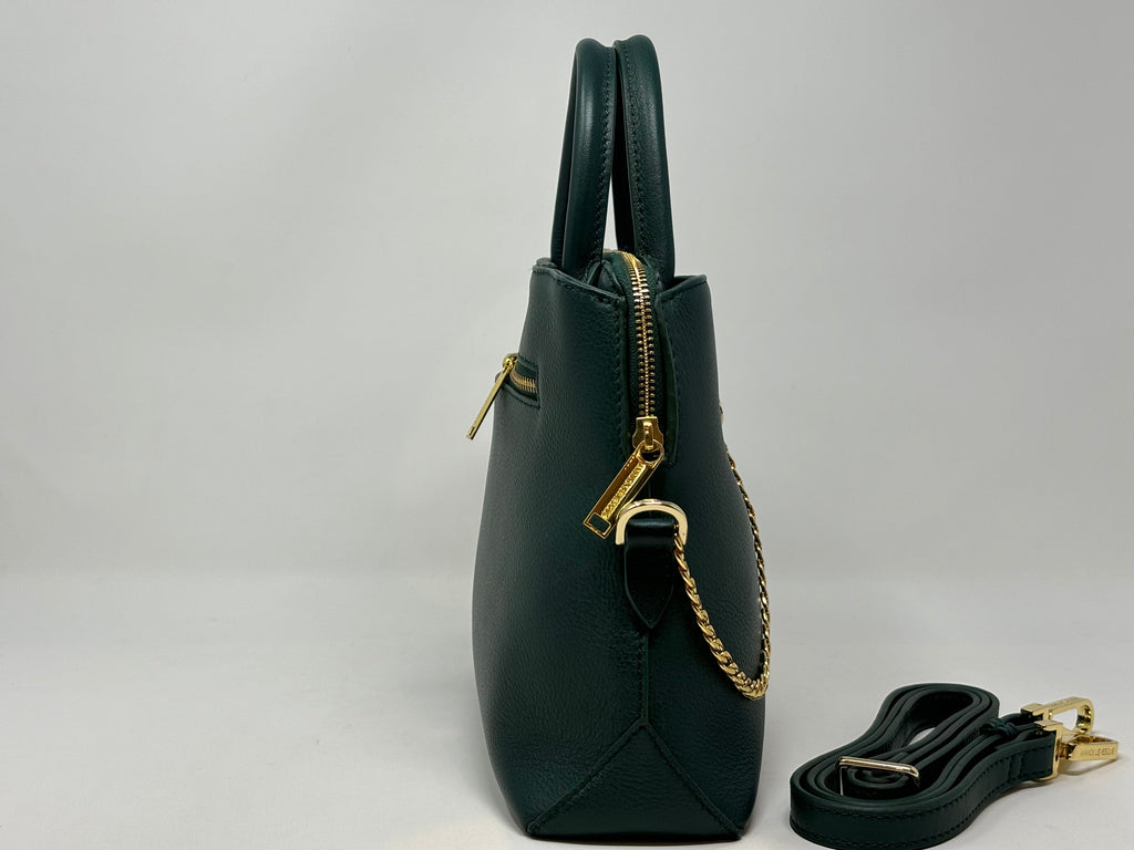 Sac à Main en Cuir vert foncé | Miranda
