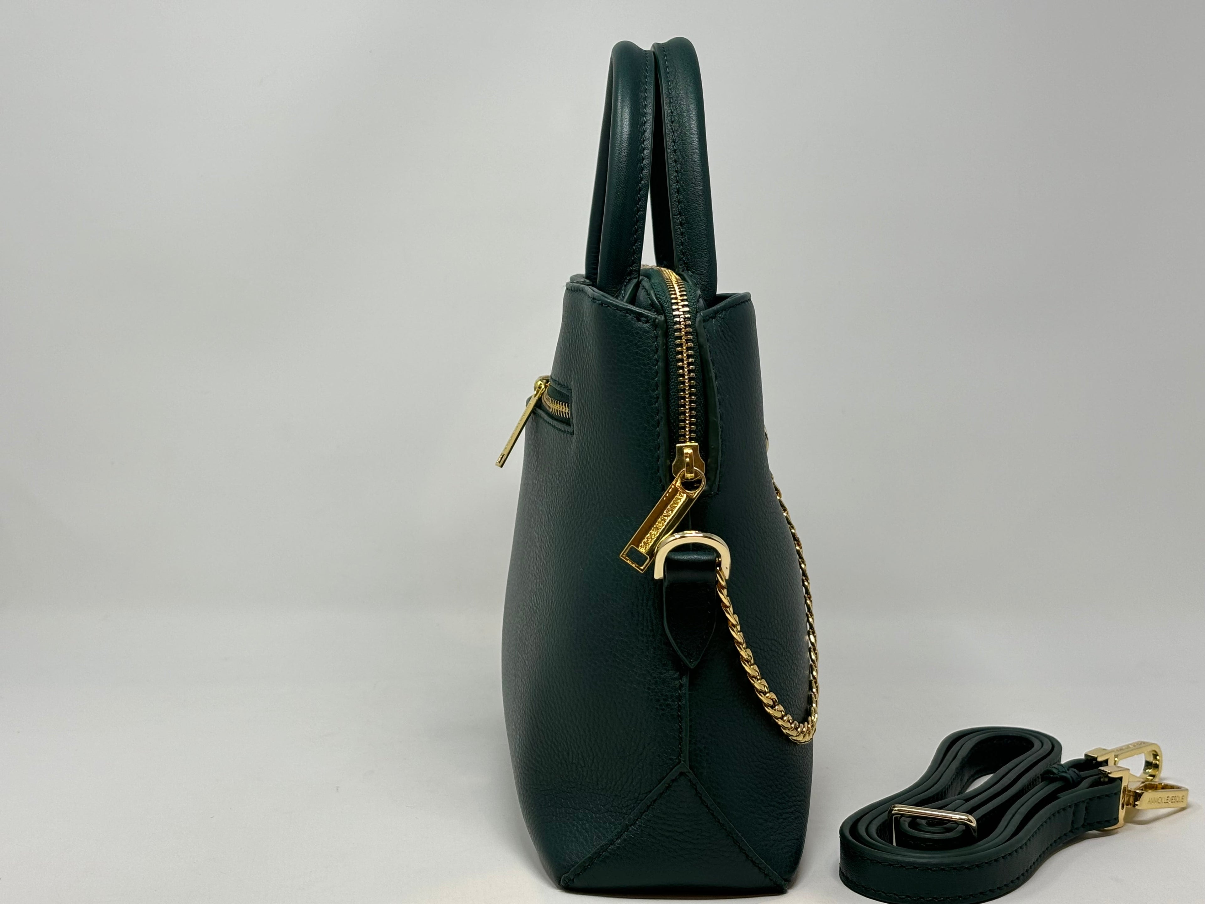 Sac à Main en Cuir vert foncé | Miranda