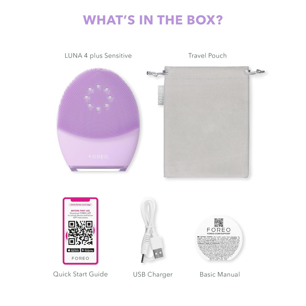 FOREO LUNA 4 Plus Smart Cleansing & Anti-Aging Device - Sensitive Skin