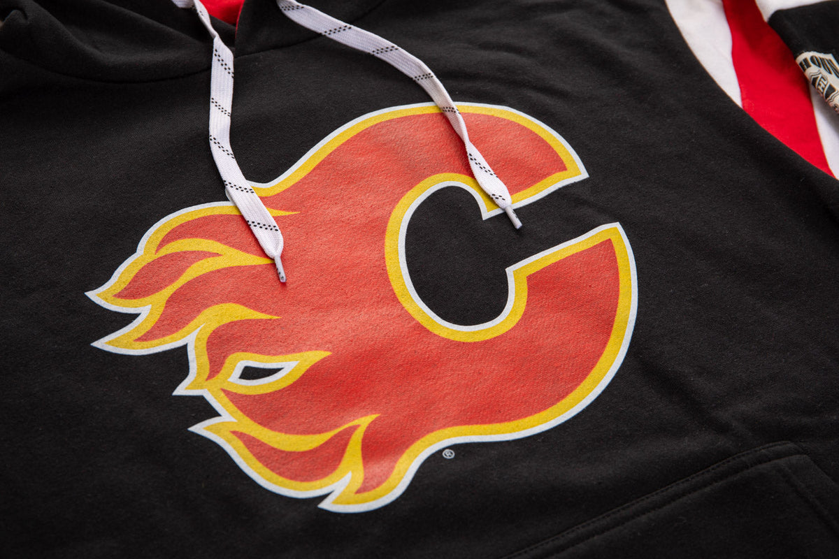 Calgary Flames Varsity Retro Style Hoodie