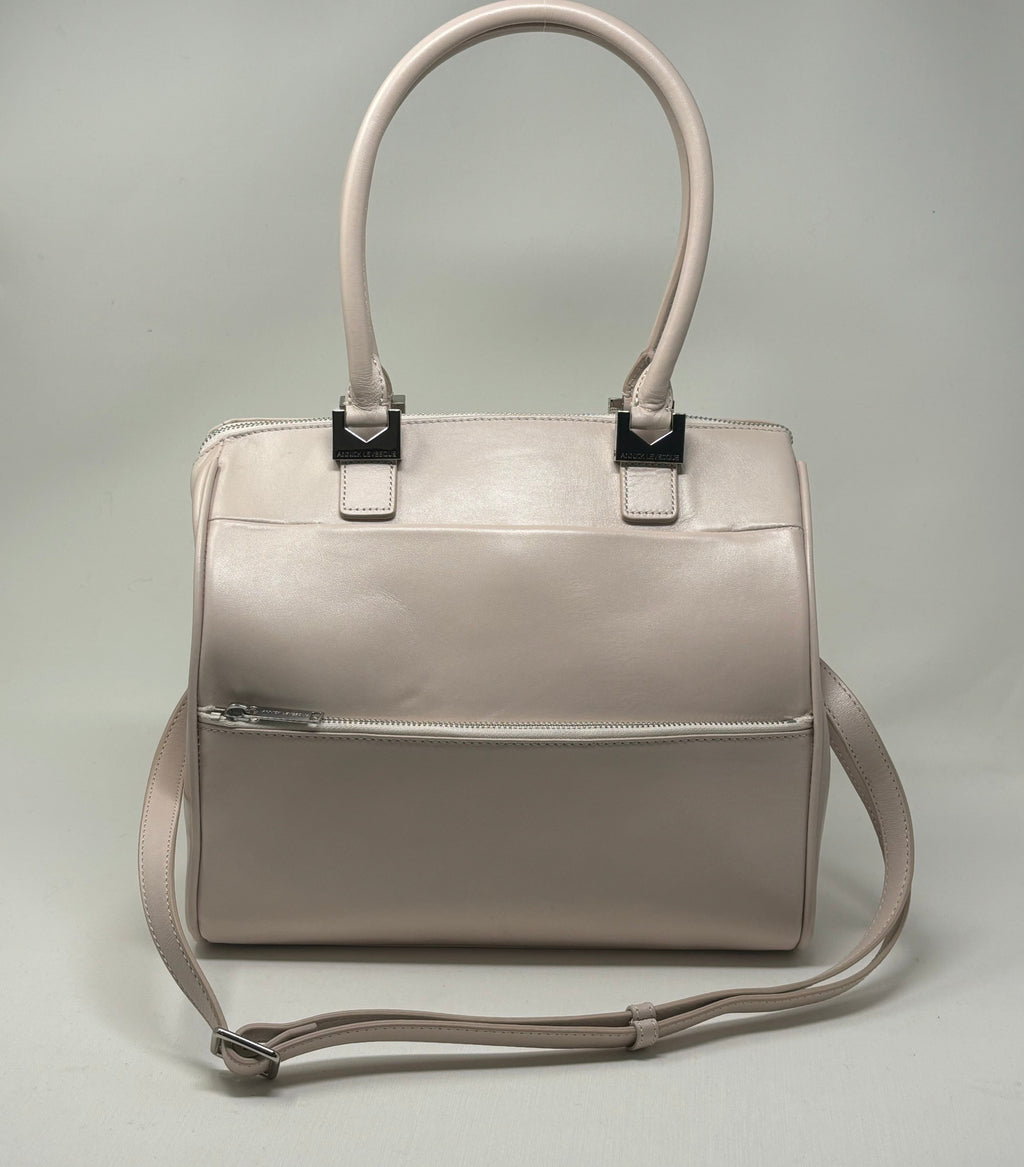 Sac à Main en Cuir rose blush | Mona Moyen