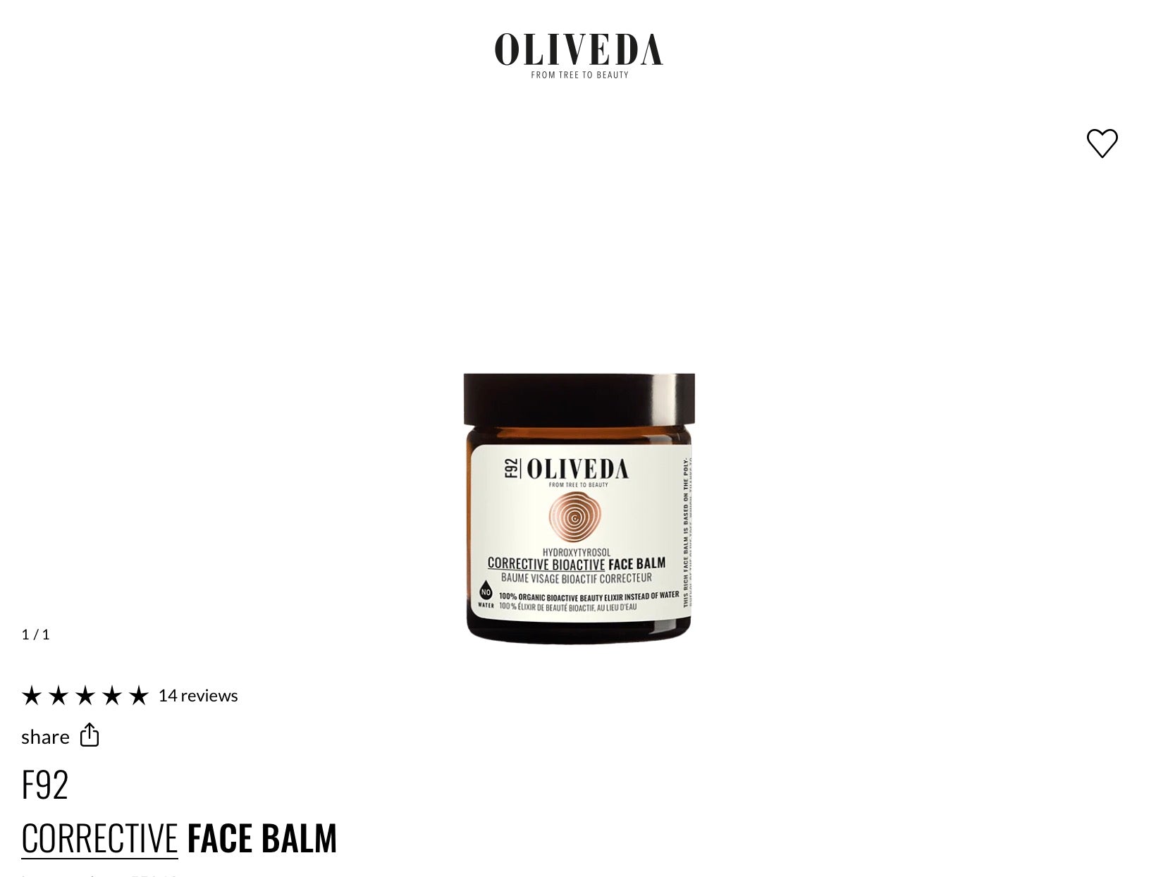 F92
CORRECTIVE FACE BALM