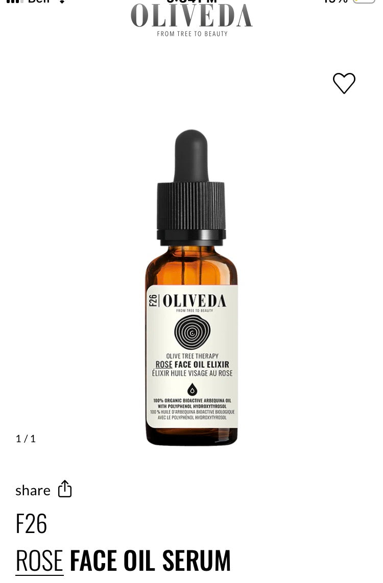 F26
ROSE FACE OIL SERUM