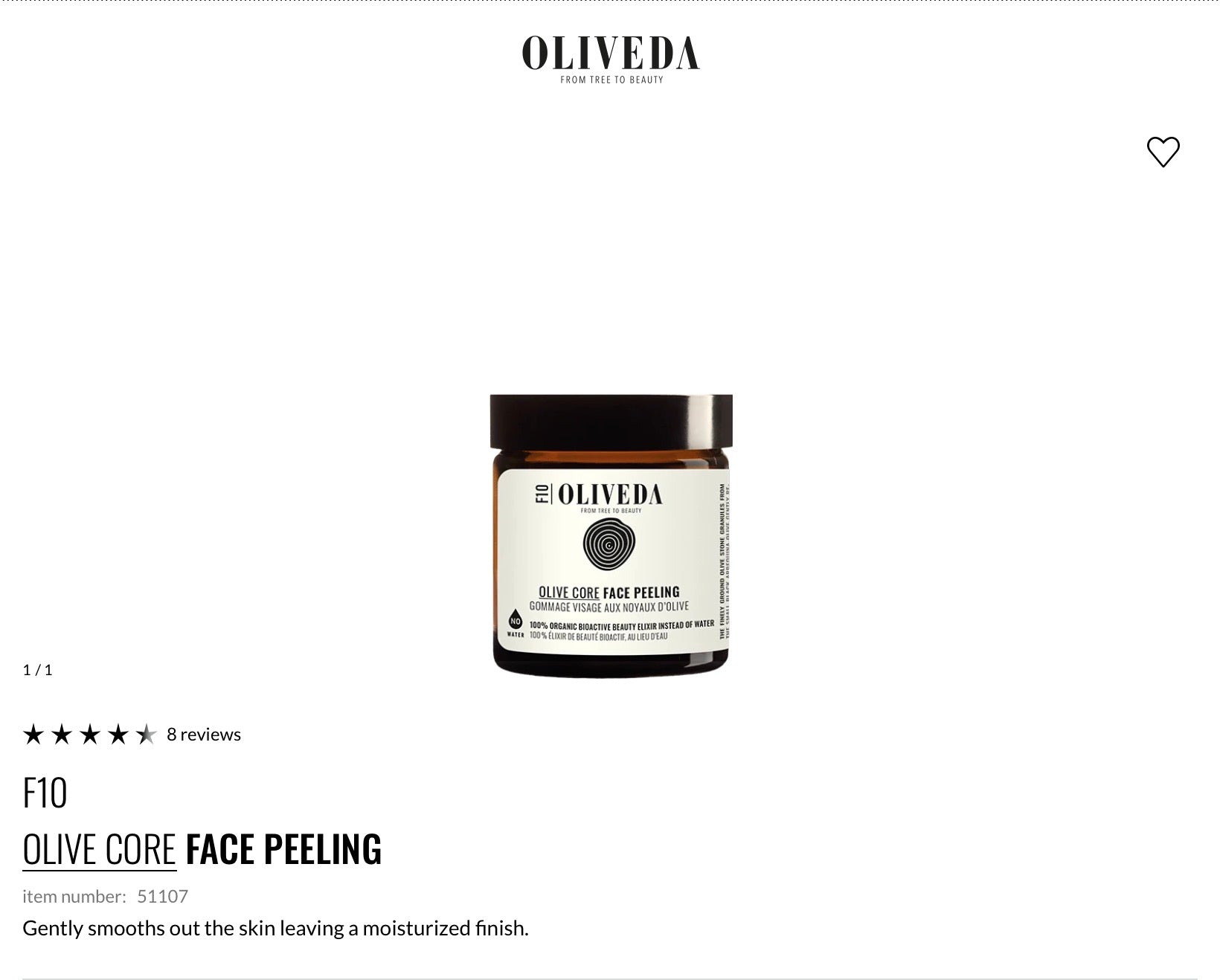 F10
OLIVE CORE FACE PEELING