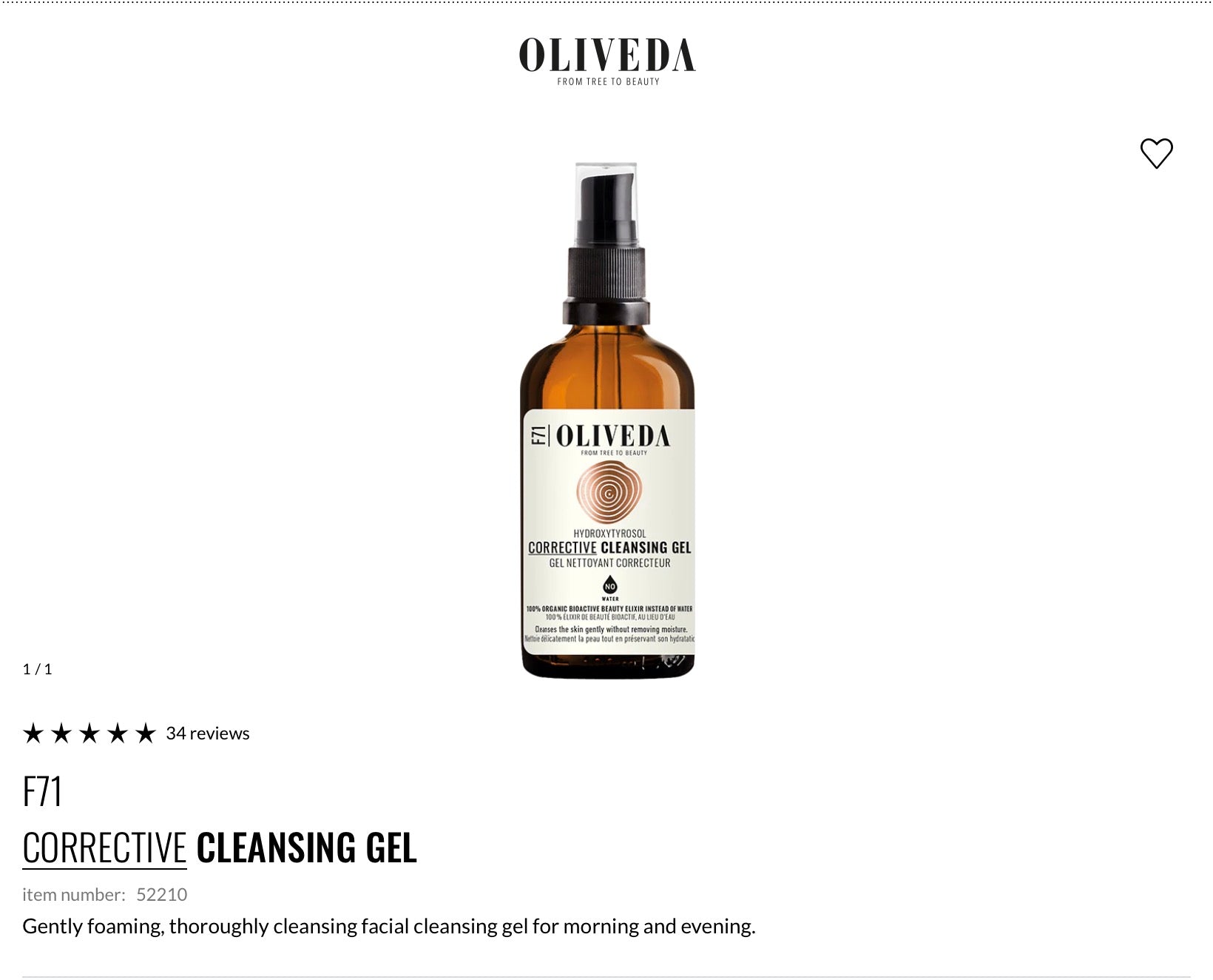 F71
CORRECTIVE CLEANSING GEL
