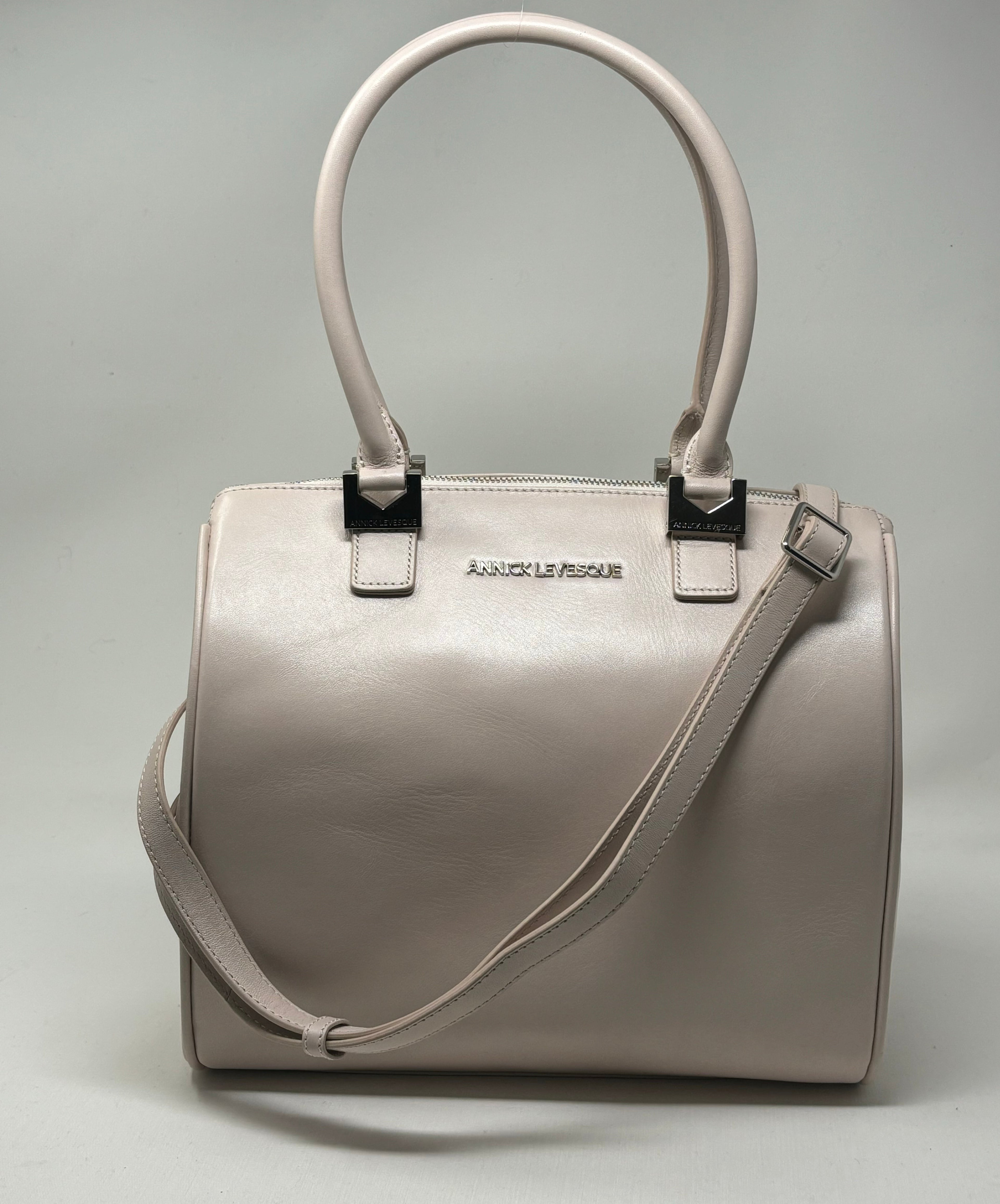 Sac à Main en Cuir rose blush | Mona Moyen