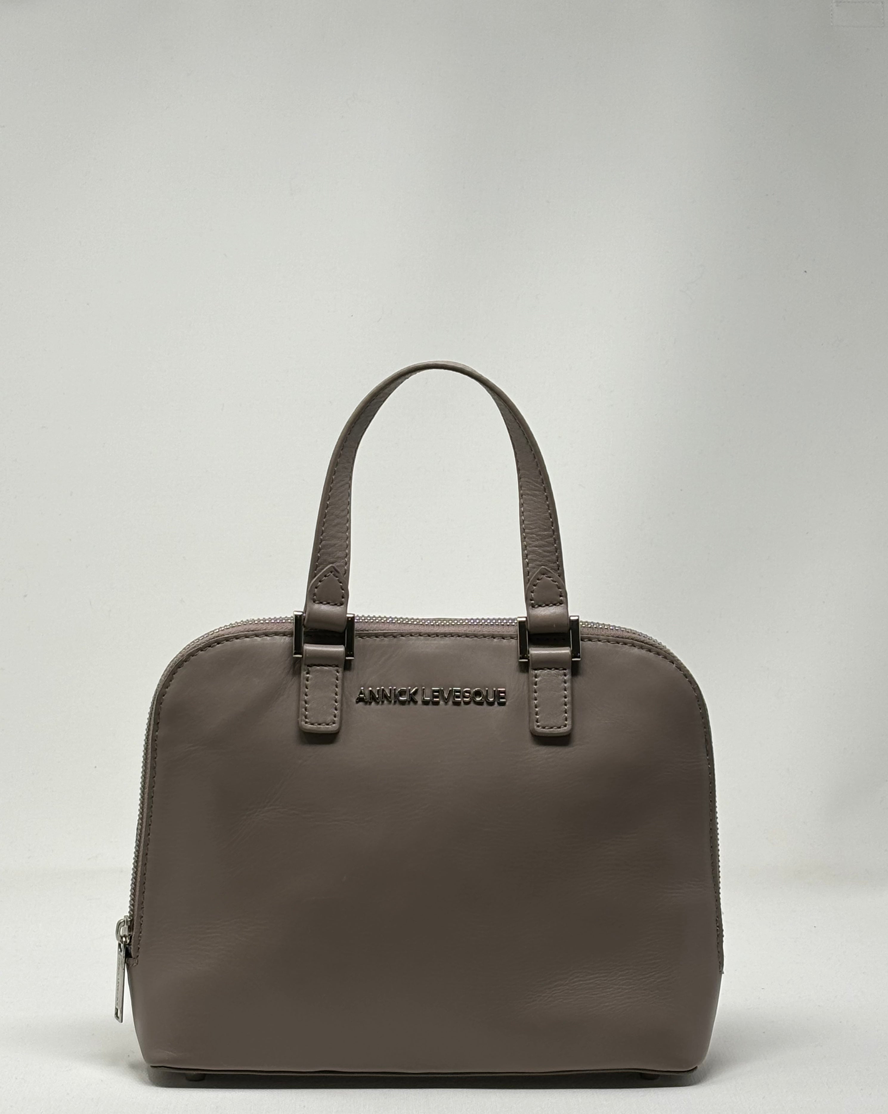 Sac à main en cuir Taupe | Justine