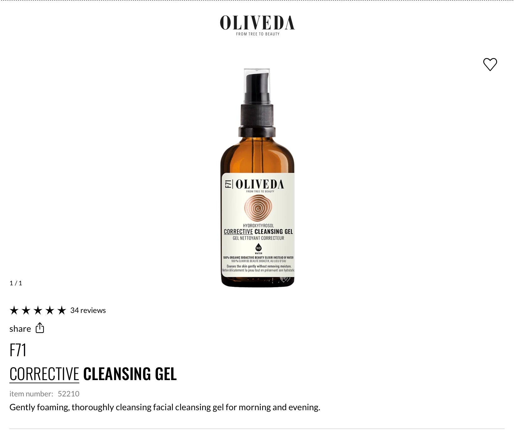 F71
CORRECTIVE CLEANSING GEL product