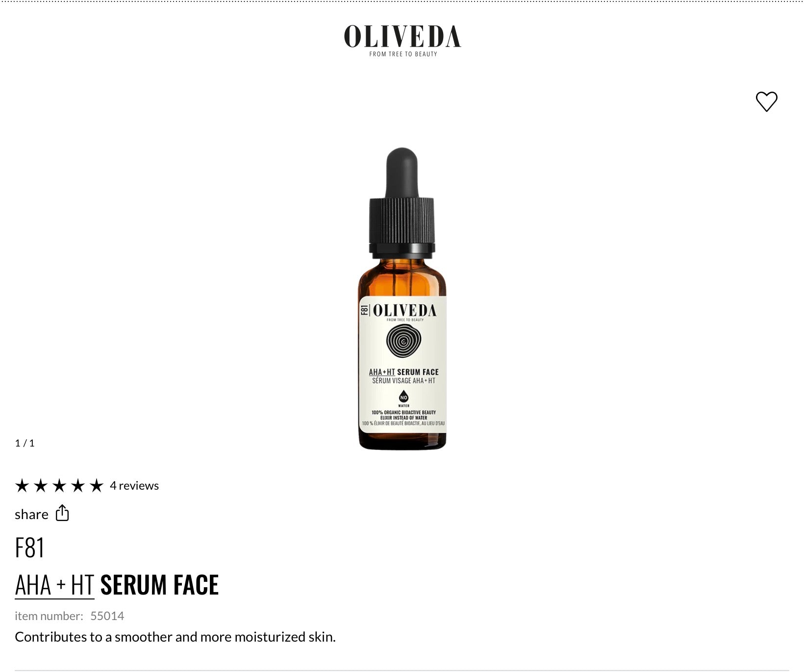 F81
AHA + HT SERUM FACE