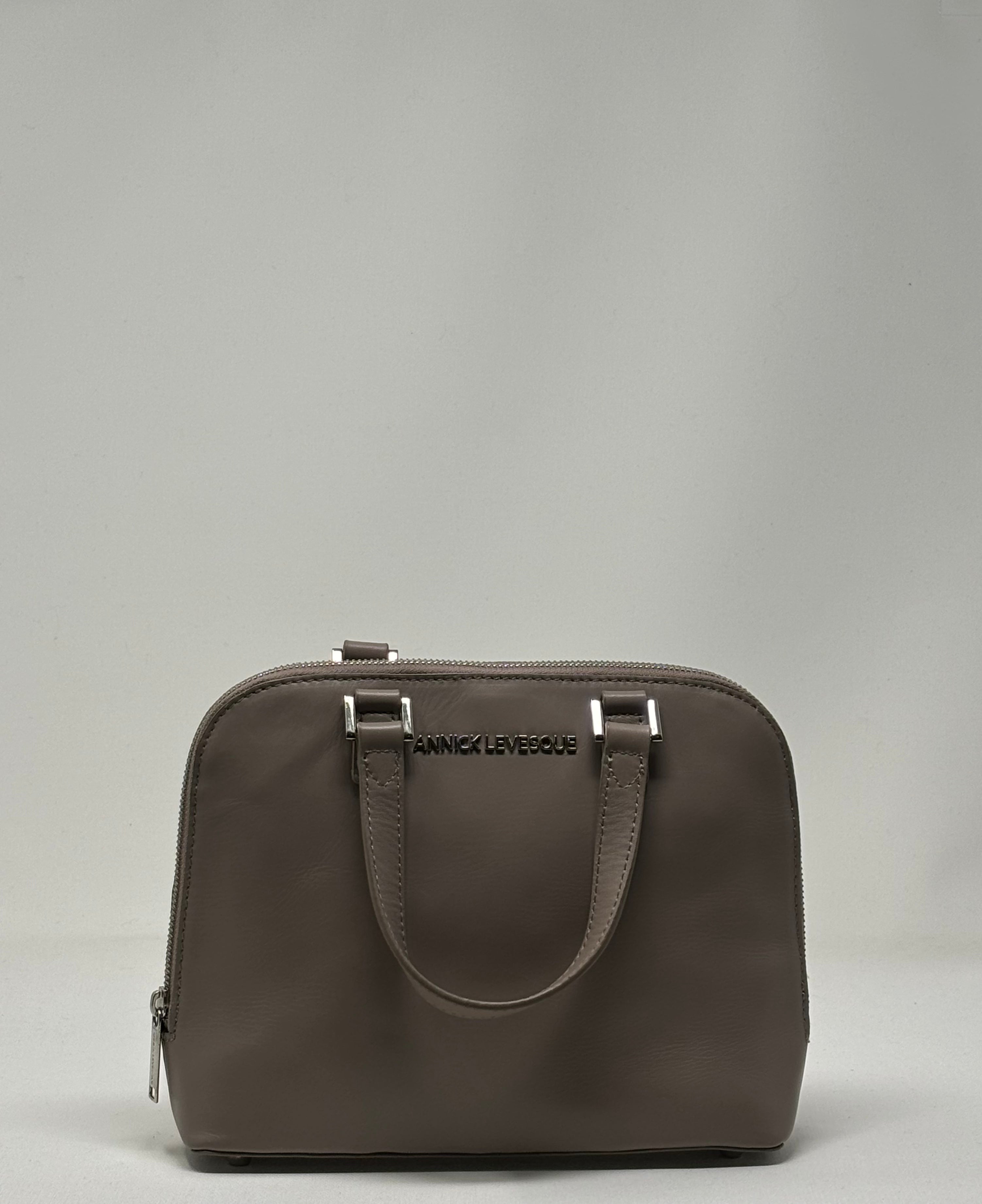 Sac à main en cuir Taupe | Justine