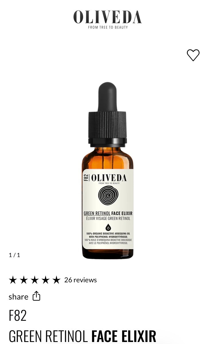 F82
GREEN RETINOL FACE ELIXIR