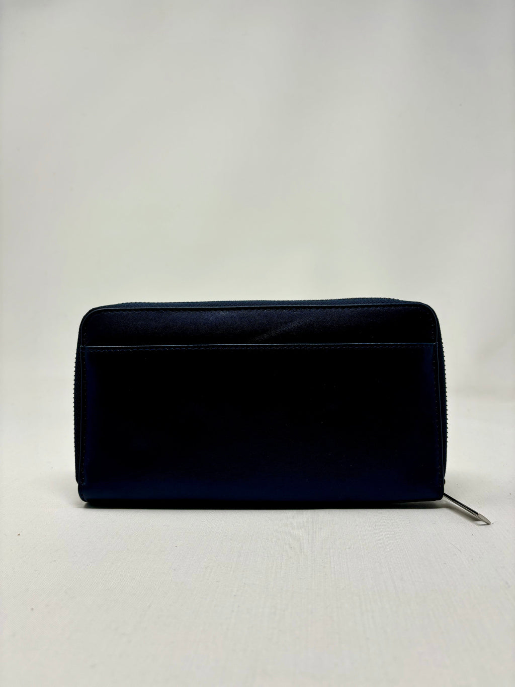 Portefeuille en cuir bleu marine - Anna