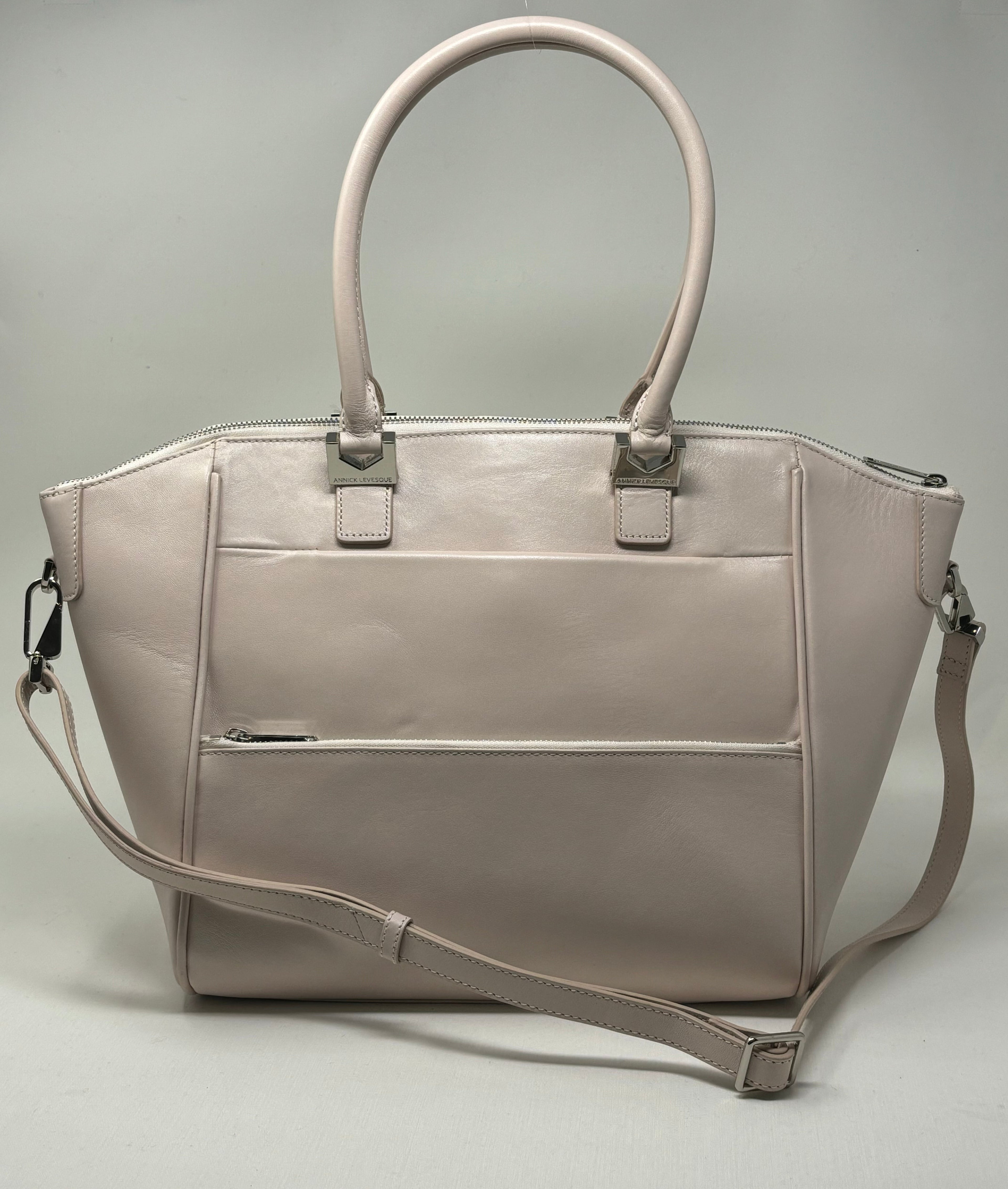 Sac à Main en Cuir rose blush | Mona Moyen