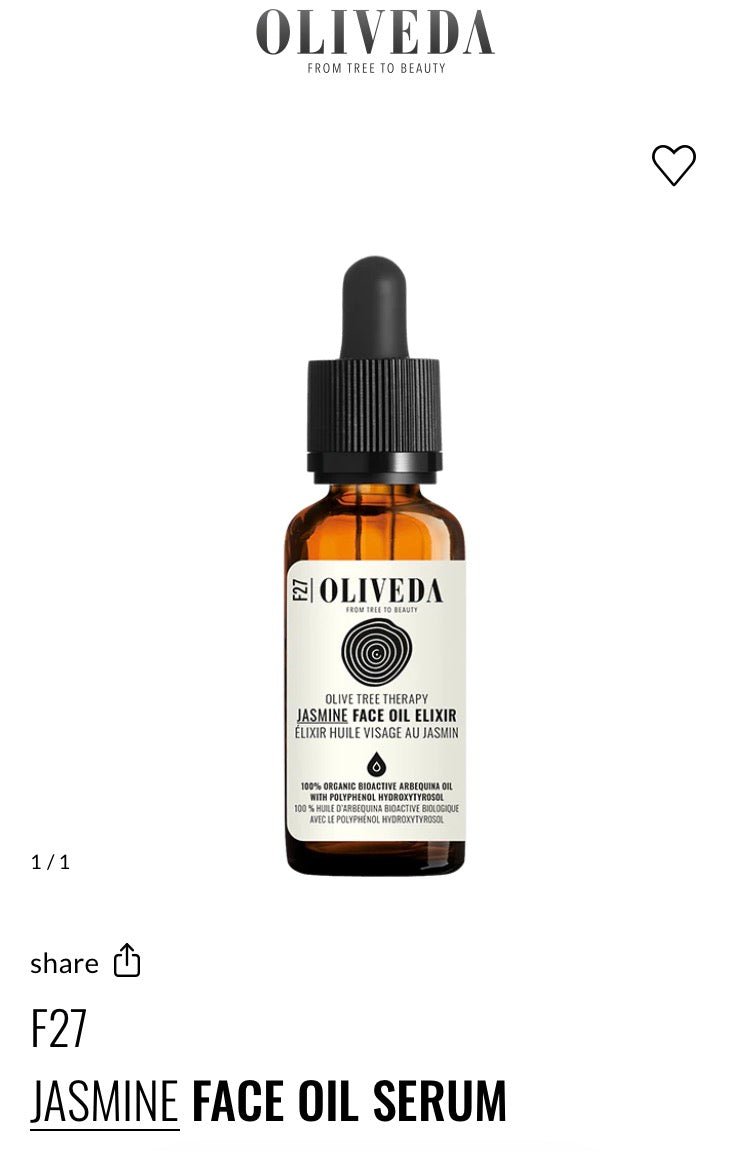F27
JASMINE FACE OIL SERUM