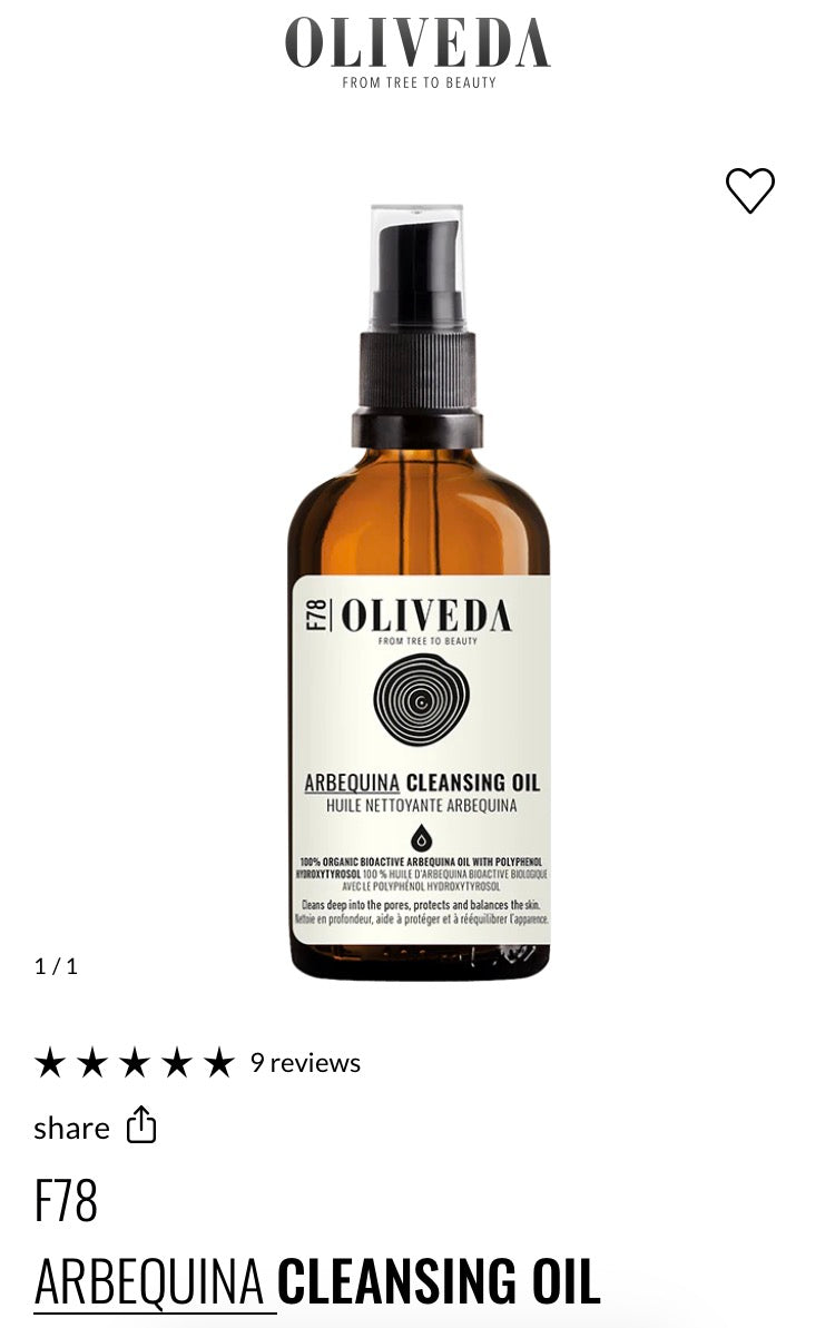 F78
ARBEQUINA CLEANSING OIL