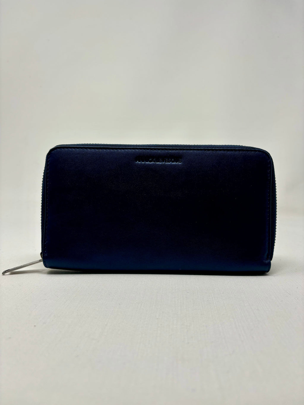 Portefeuille en cuir bleu marine - Anna