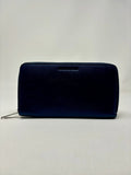 Portefeuille en cuir bleu marine - Anna