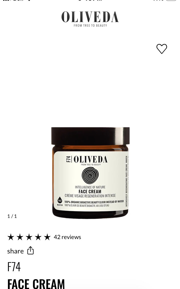 F74
FACE CREAM