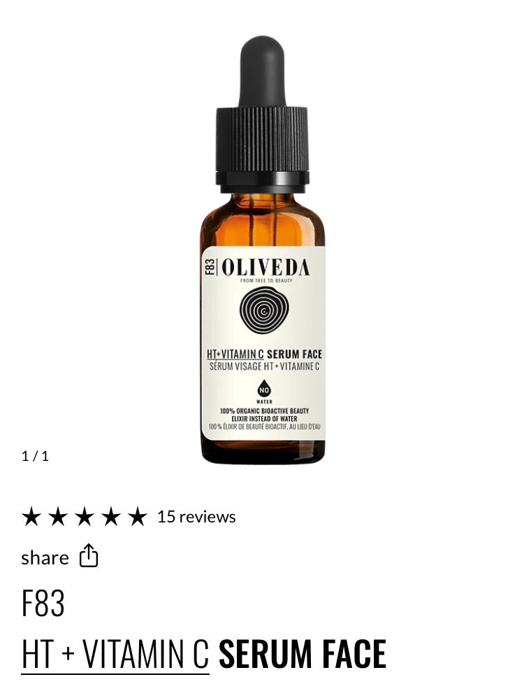 F83
HT + VITAMIN C SERUM FACE