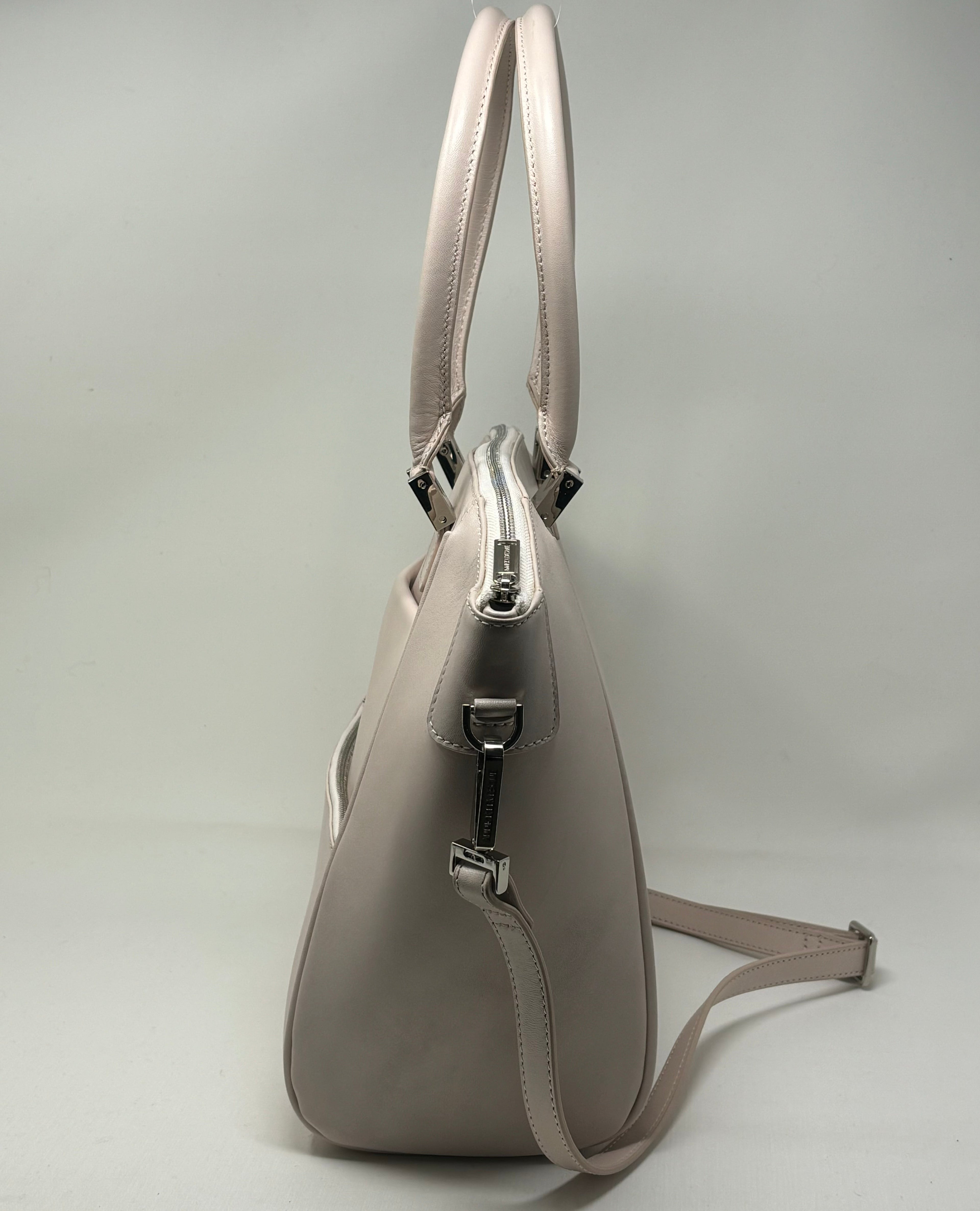 Sac à Main en Cuir rose blush | Mona Moyen