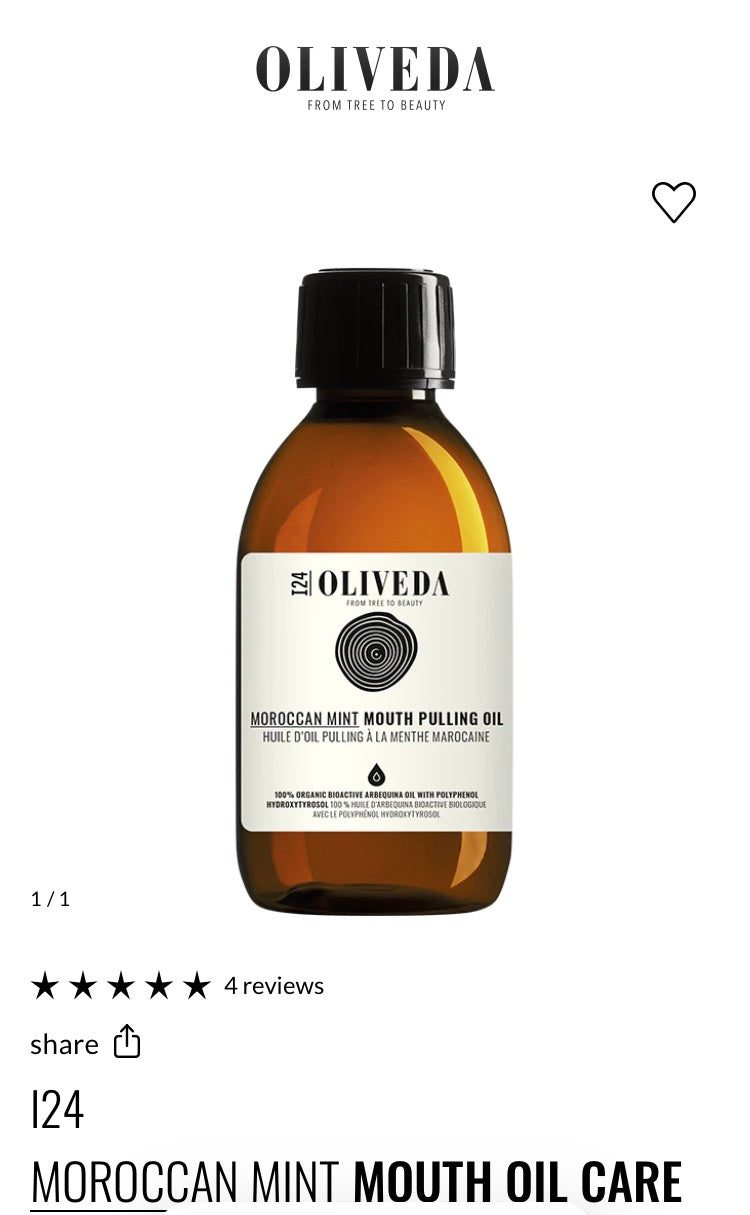 I24
MOROCCAN MINT MOUTH OIL CARE