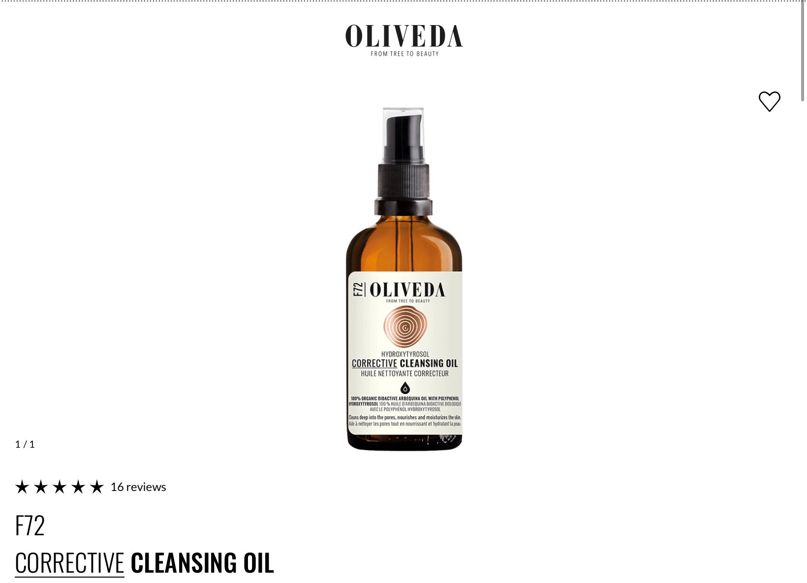 F72
CORRECTIVE CLEANSING OIL