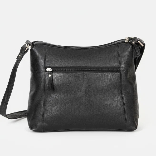 Greenwood Leather Elegant Crossbody Bag. Full-Grain Leather Shoulder Bag