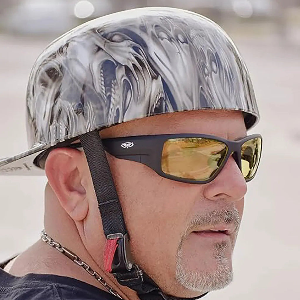 Global Vision Kinetic Adjustable Padded Motorcycle Sunglasses. Safety Rated Soft-Touch Riding Glasses