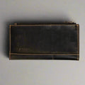 Greenwood Leather RFID Wallet with Zipper Pocket