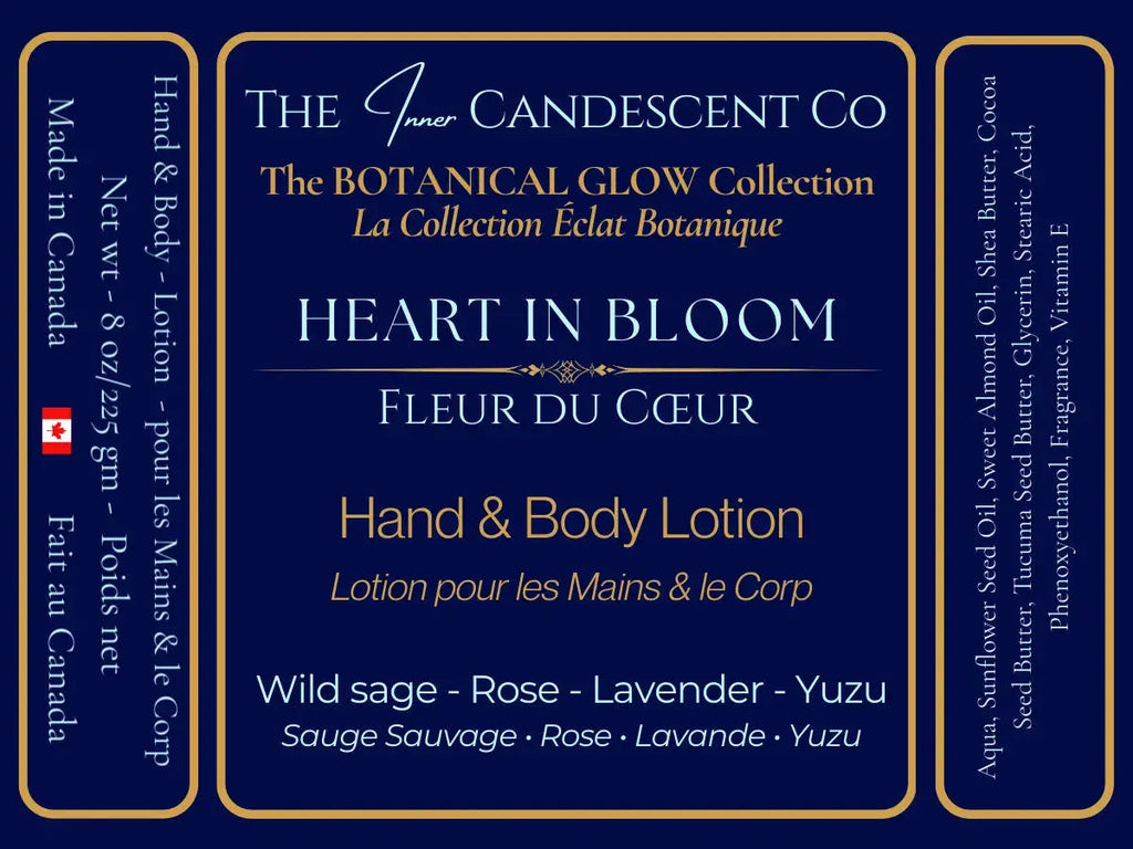 HEART IN BLOOM | Soft floral luxury hand and body lotion