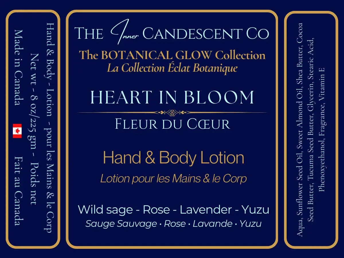 HEART IN BLOOM | Soft floral luxury hand and body lotion