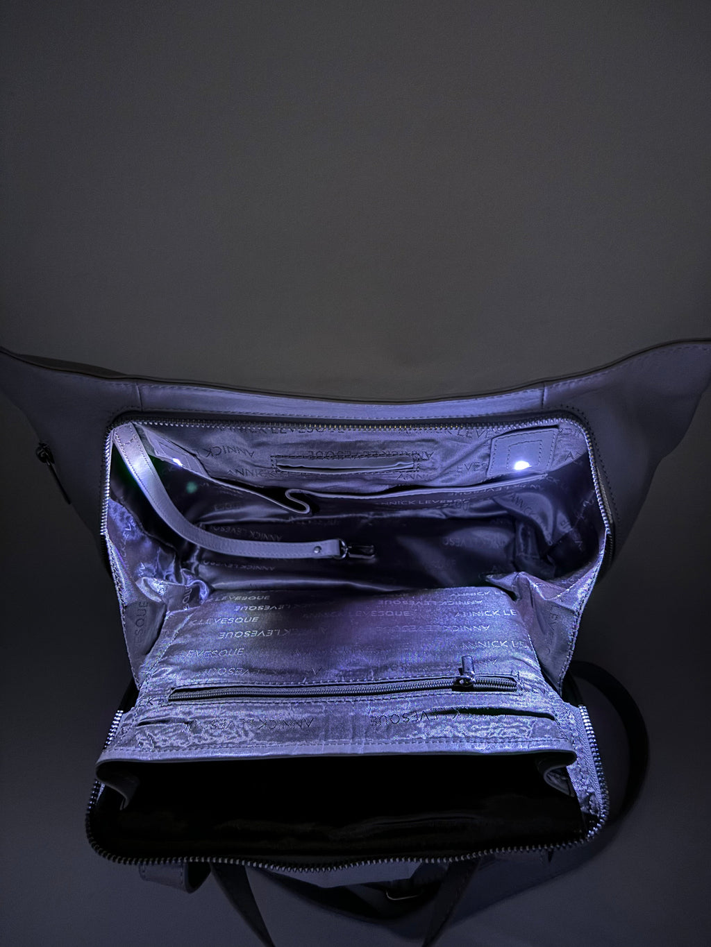Sac à dos en cuir, perlé - Lore