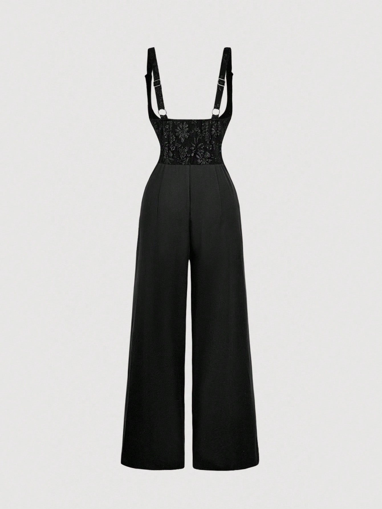 SHEIN MOD Women's Plus Size Black Winter Curve Elegant Formal Cocktail Evening