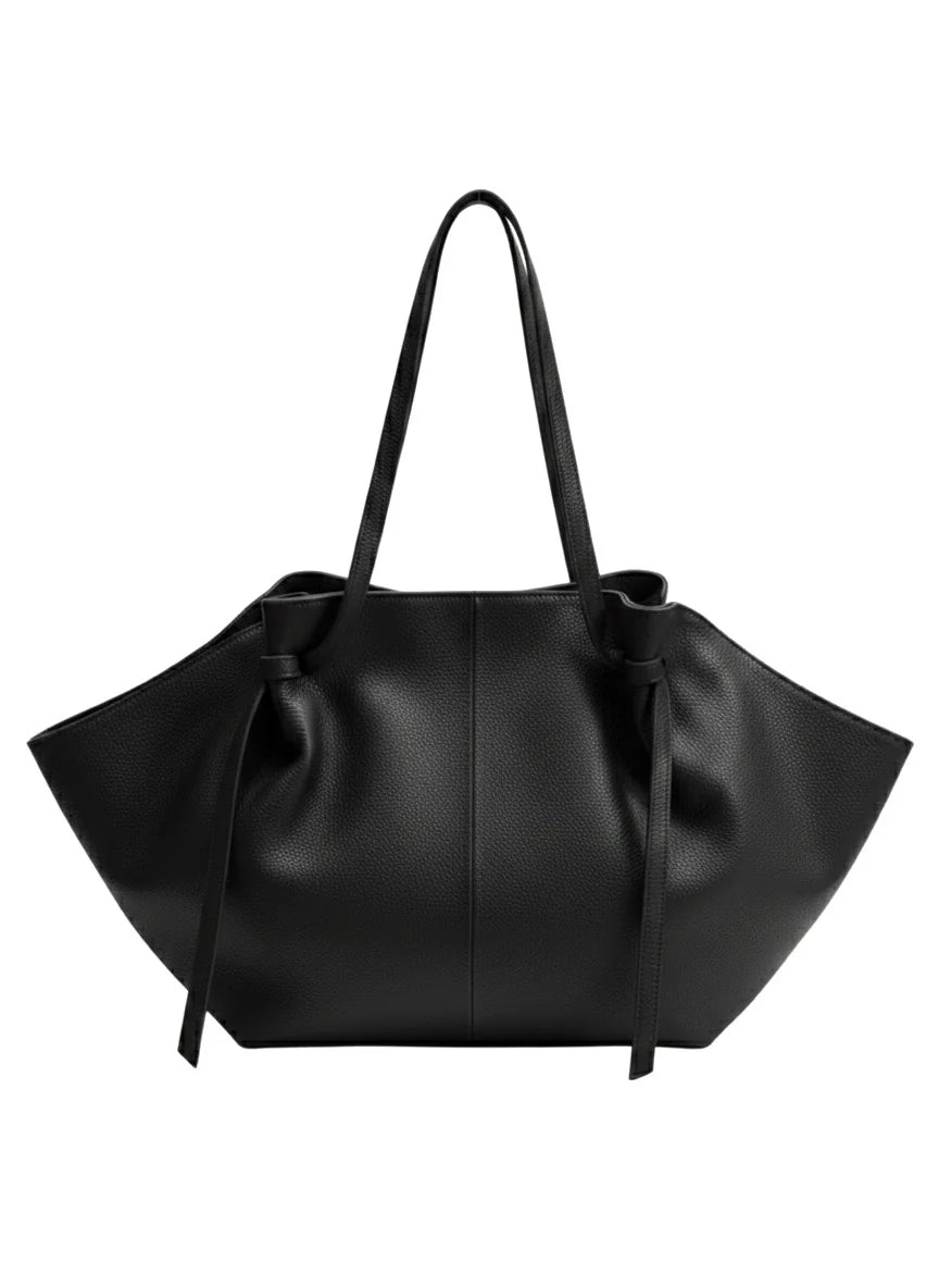 Genuine Leather Winged Tote Bag – Made in Italy