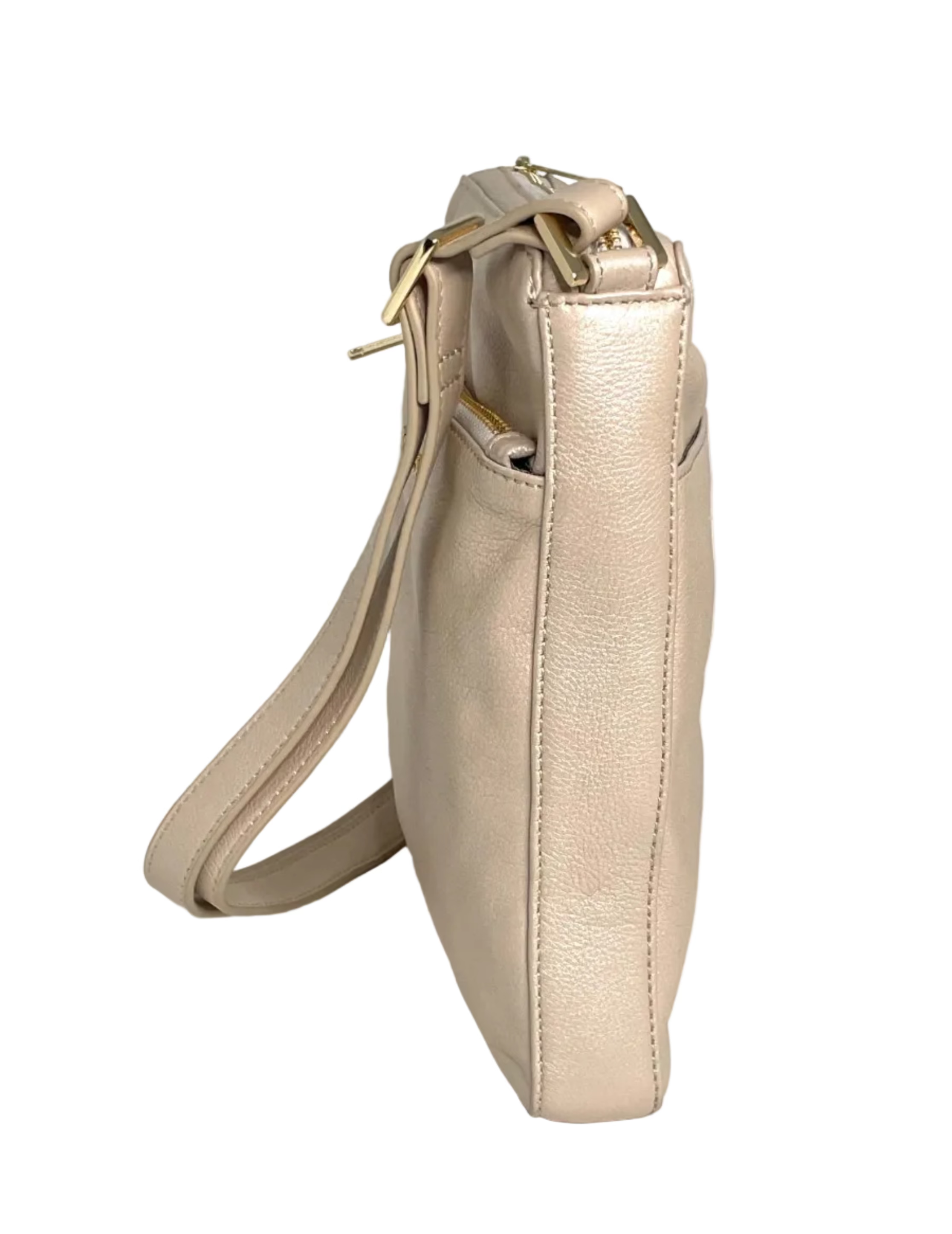 Sac à Bandoulière en cuir Champagne | Gisèle
