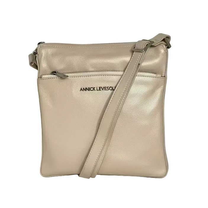 Sac à Bandoulière en cuir Champagne | Gisèle