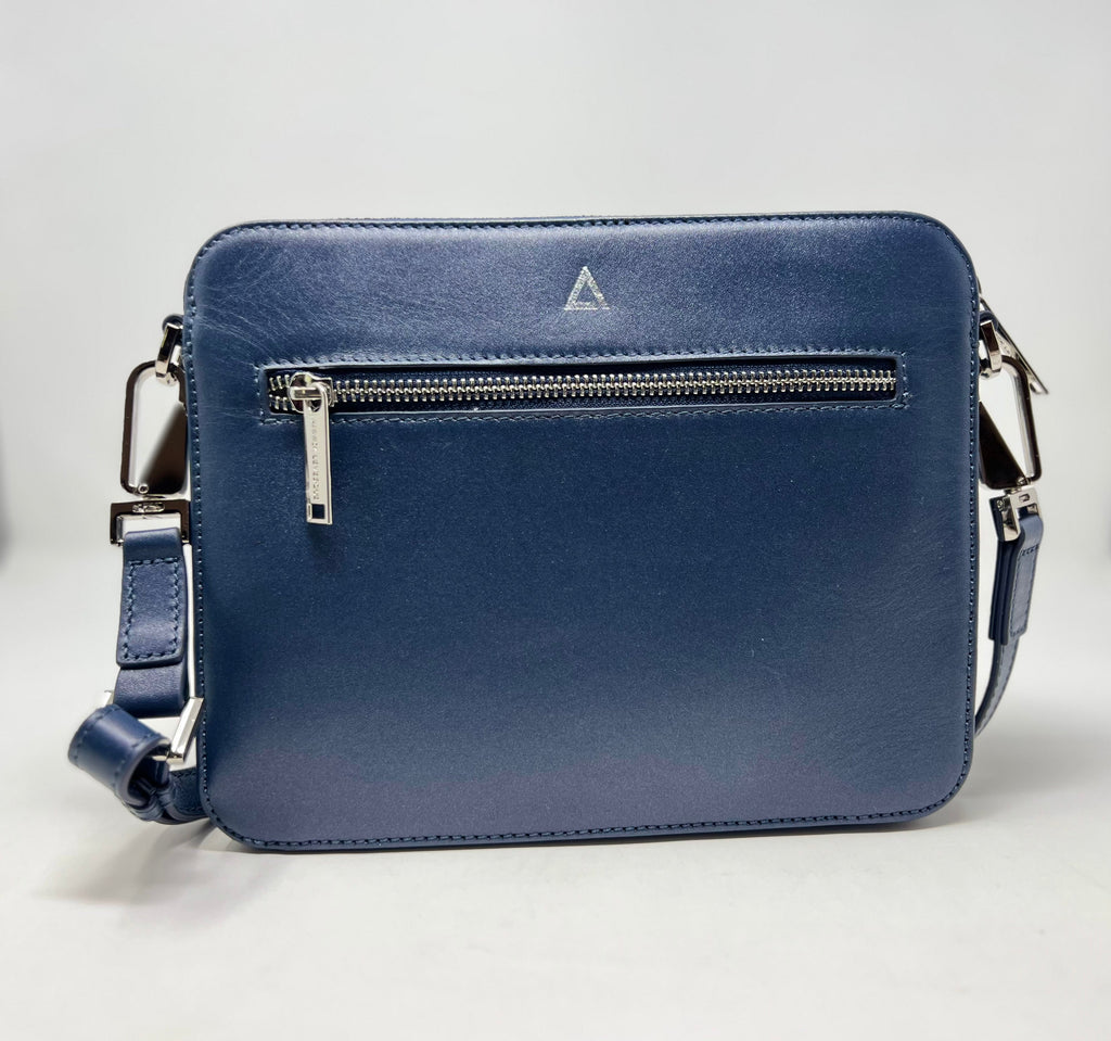 Petit Sac bandoulière avec porte carte détachable bleu marine | Kennedi