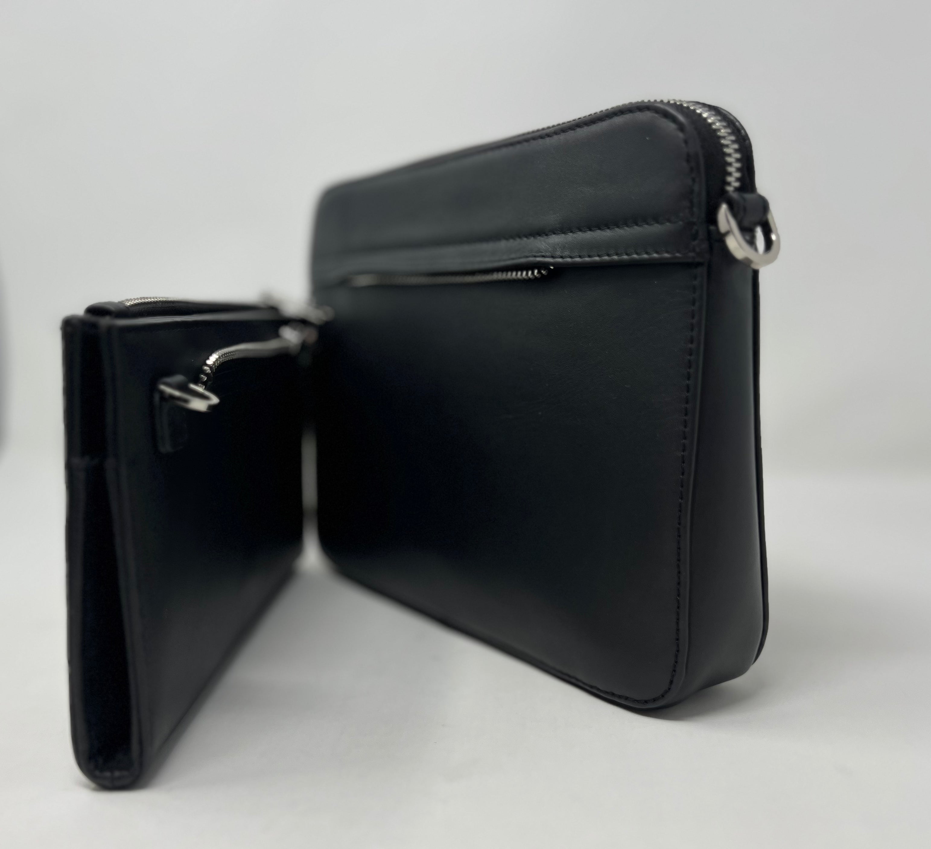 Petit Sac bandoulière avec porte-carte détachable, noir | Kennedi