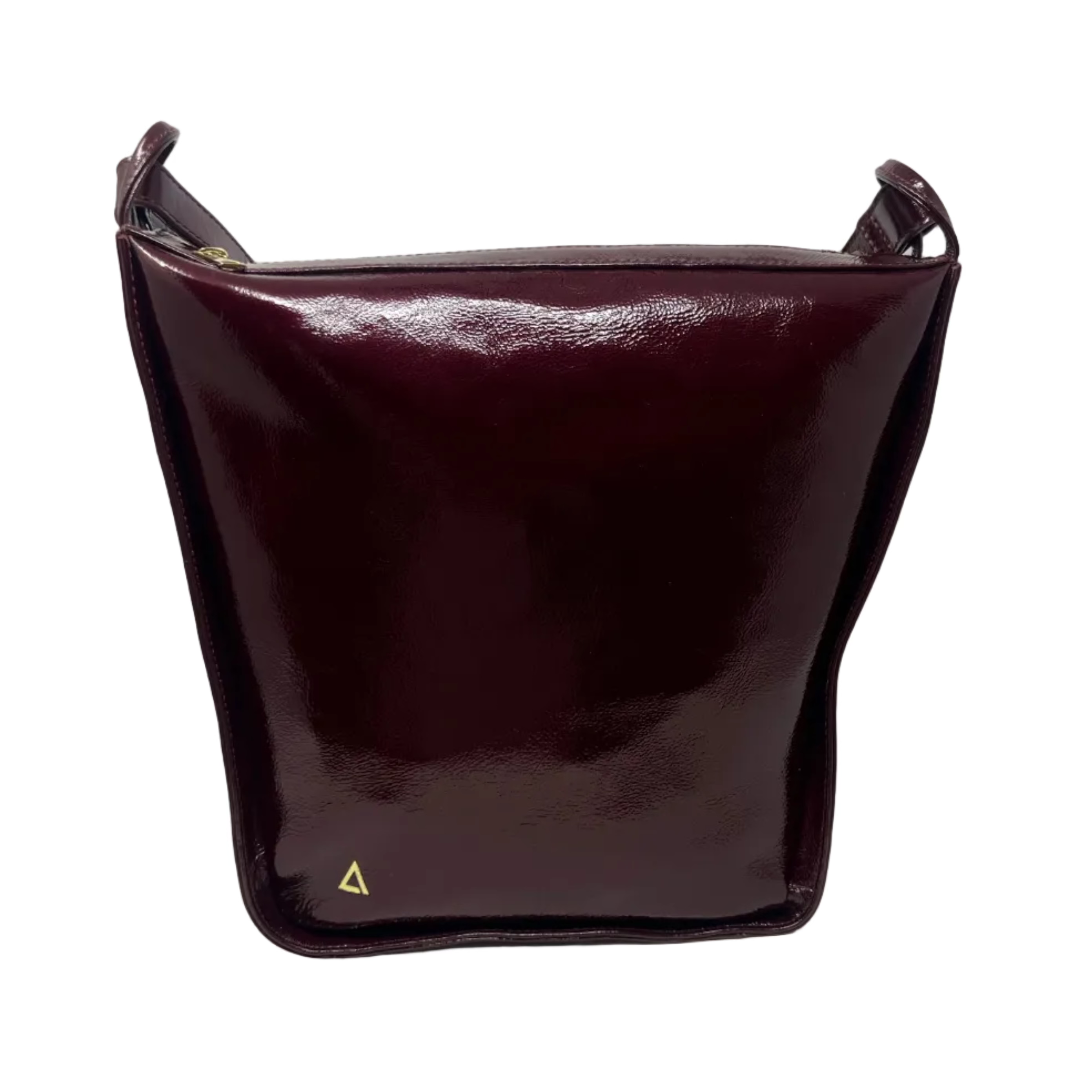 sac à bandoulière rouge bordeaux vernis | Julie