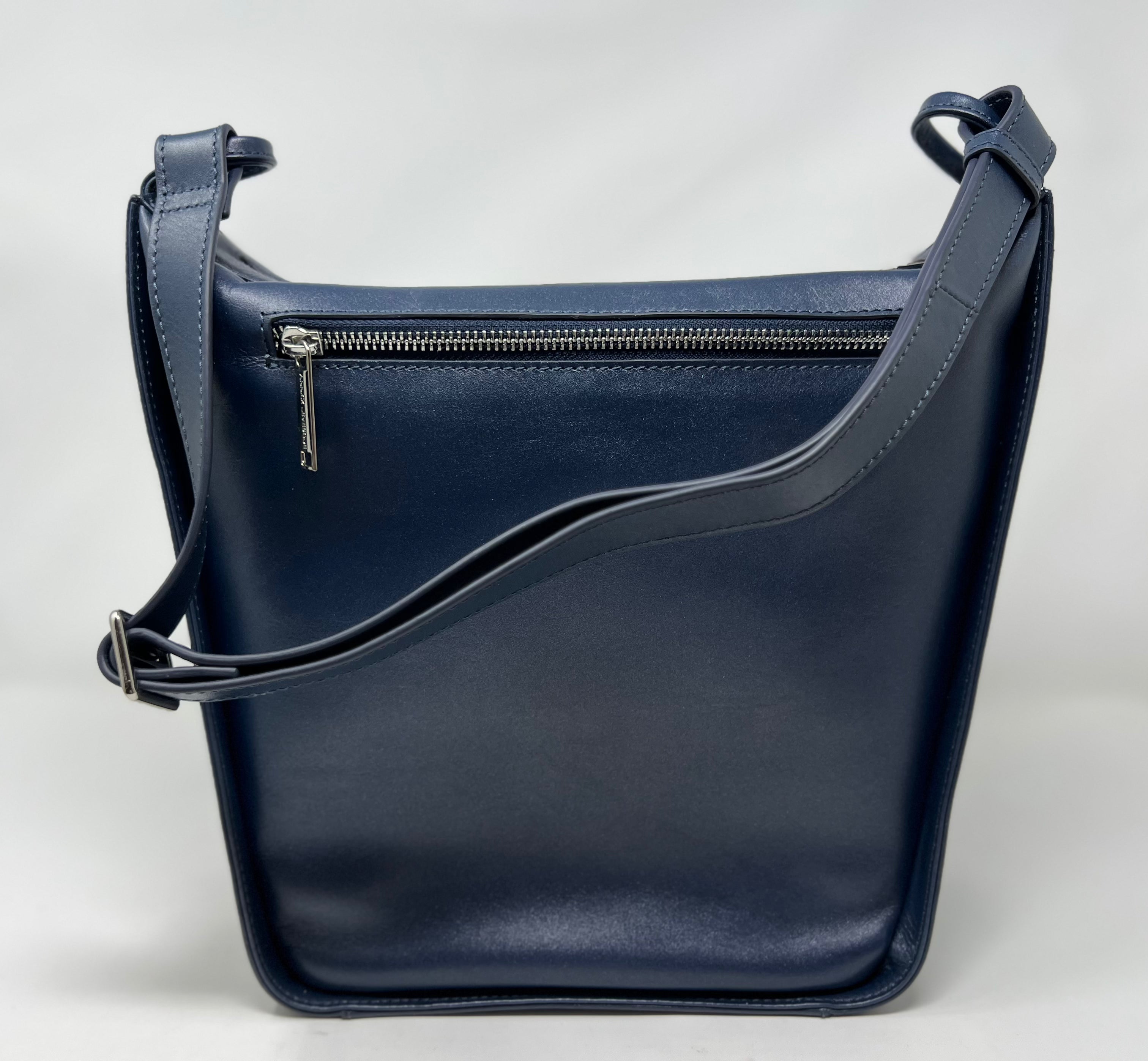 sac à main souple en bandoulière, Bleu marine | Julie