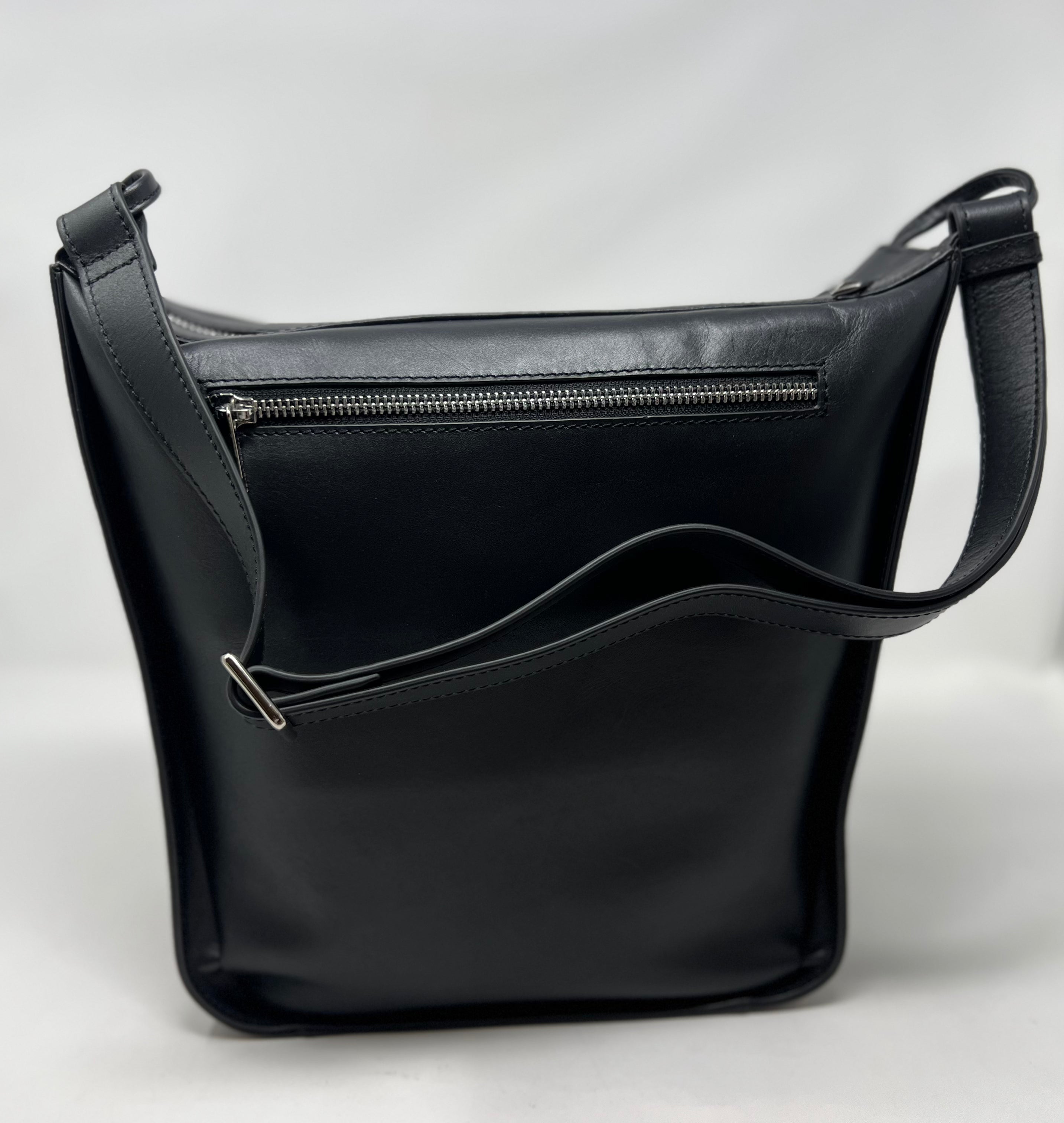 sac à main souple en bandoulière, Noir, Julie