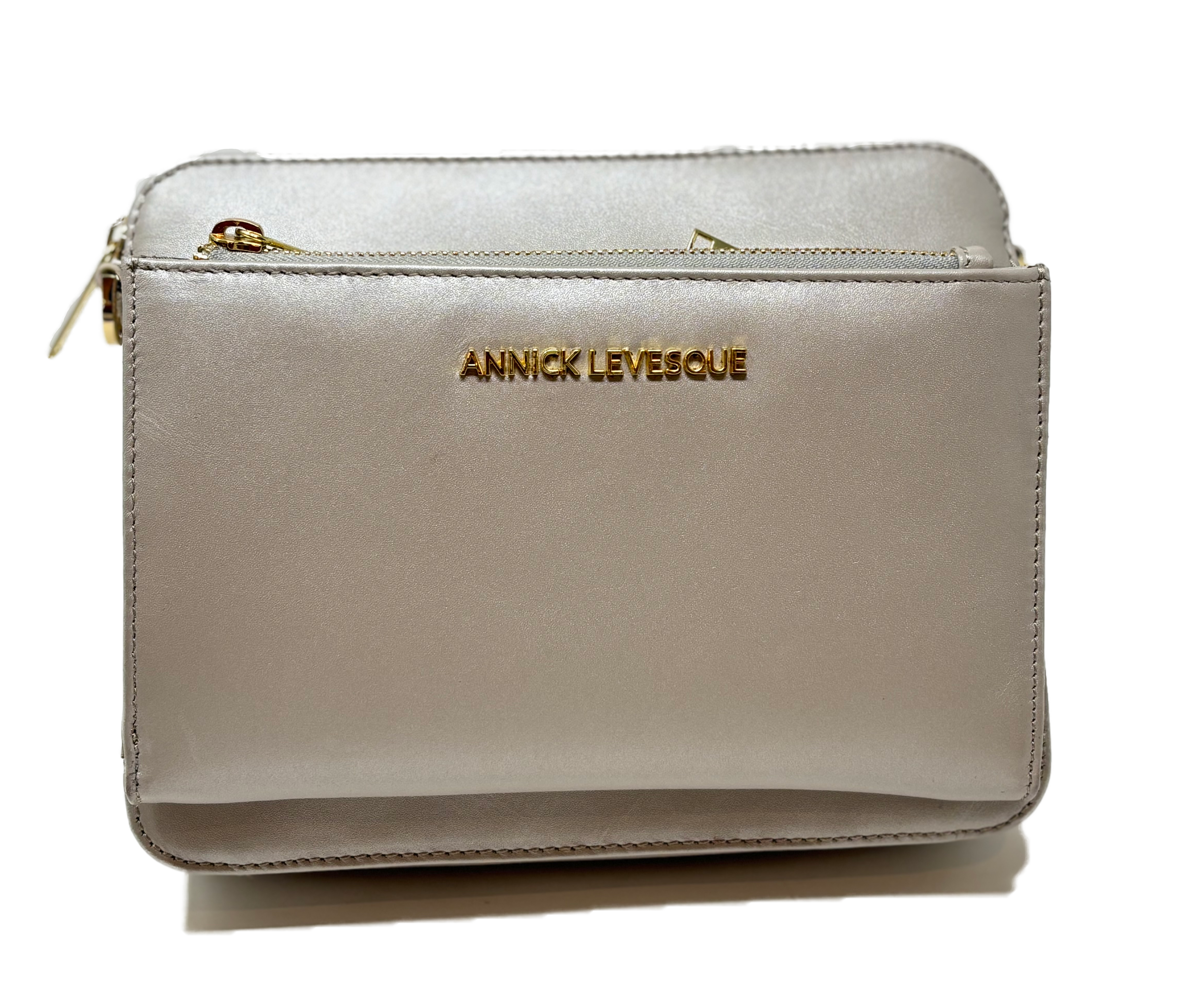 Petit Sac bandoulière avec porte carte détachable, Perlé | Kennedi