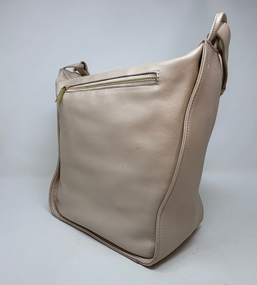 sac à main souple en bandoulière, champagne | Julie