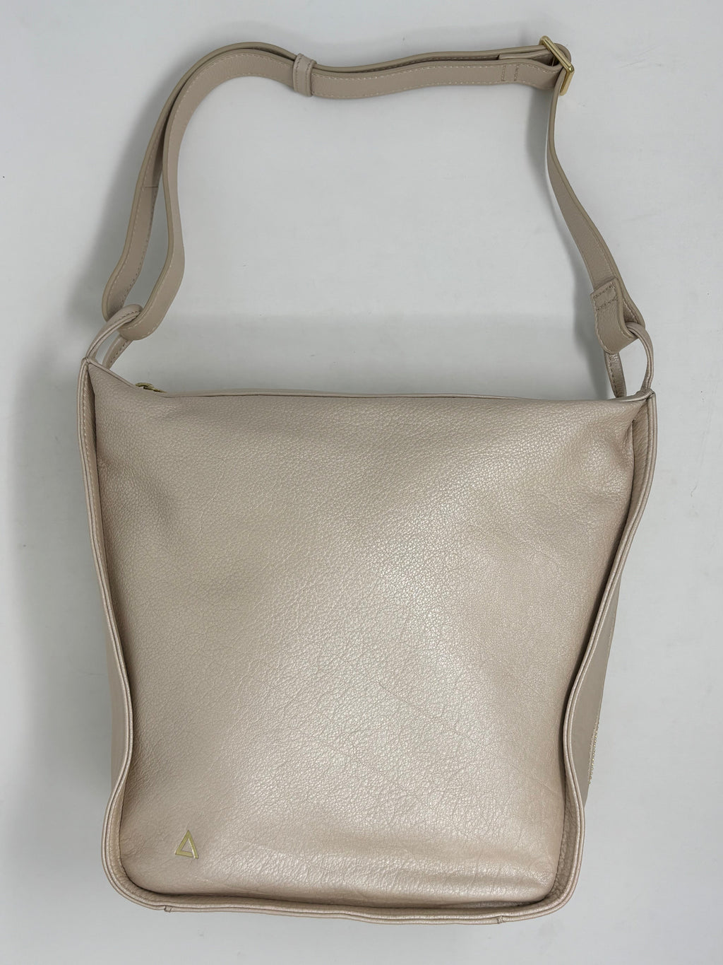 sac à main souple en bandoulière, champagne | Julie