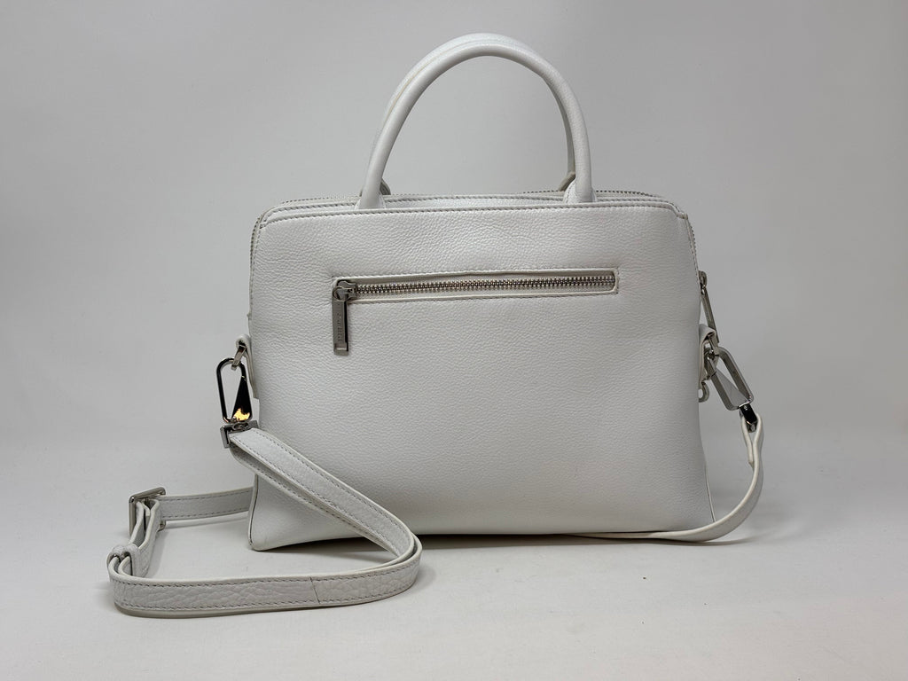 Sac à main en cuir banc | Miranda