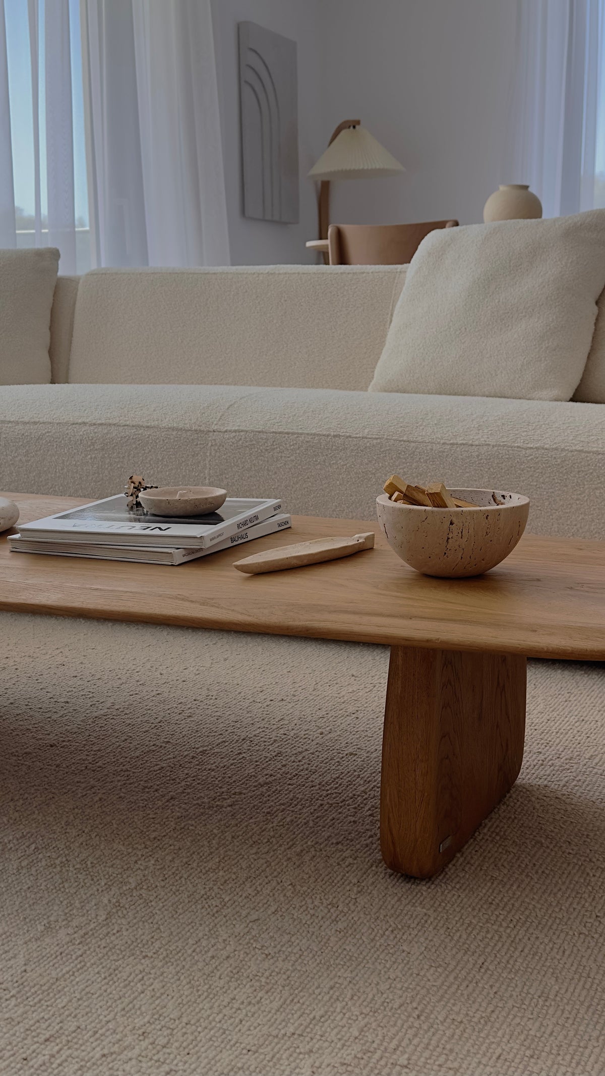 Drift Travertine Incense Holder