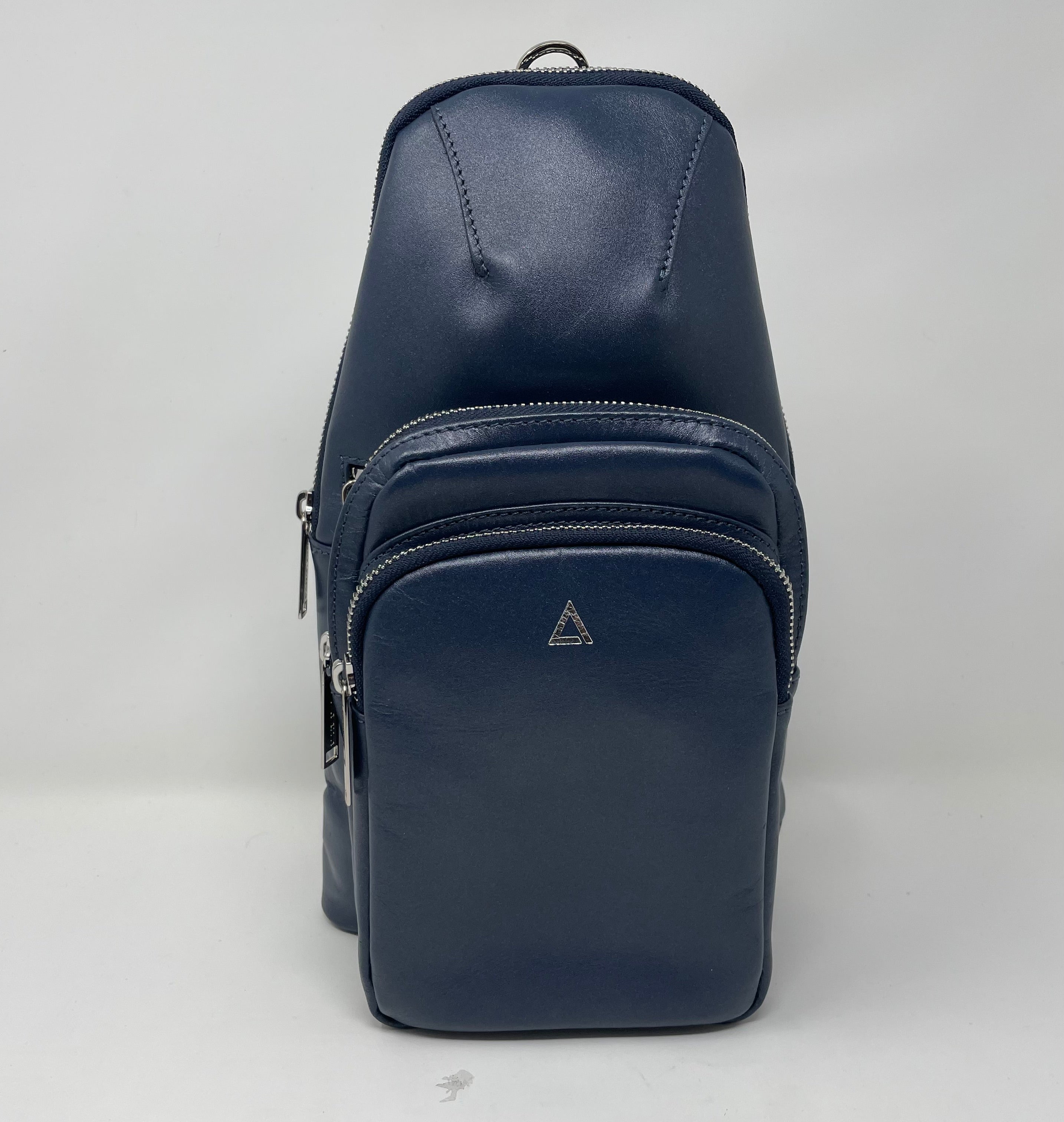 Sac bandoulière 3 en 1 Unisexe avec section pour carte RFID, Bleu marine | Gabriel - PRÉCOMMANDE